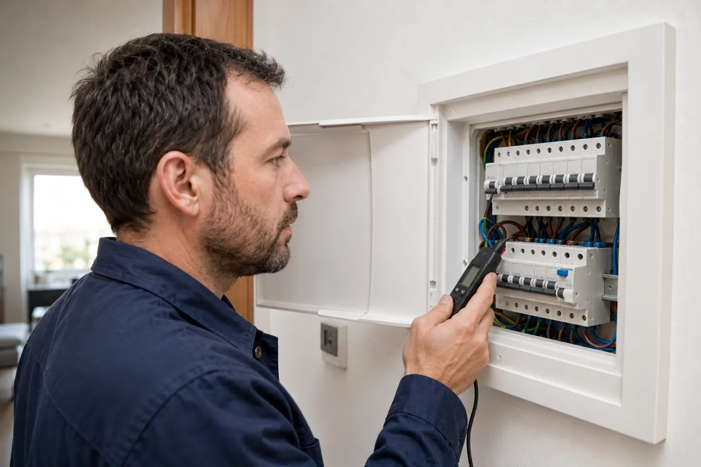 Cuadro eléctrico doméstico con diferencial y magnetotérmicos en Huesca